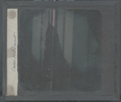 Grottes de Plémont, Jersey, photo ancienne plaque verre, positif 8,5x10 cm