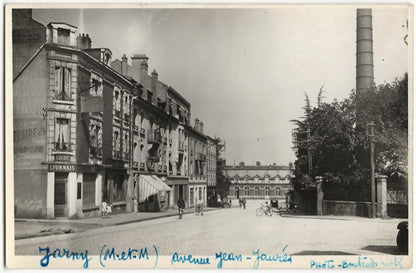 Plaque verre photo, négatif noir & blanc 9x14 cm, Jarny, Meurthe-et-Moselle