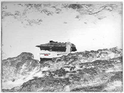 Biarritz, Basta, Plaque verre photo ancienne, négatif noir & blanc 9x12 cm