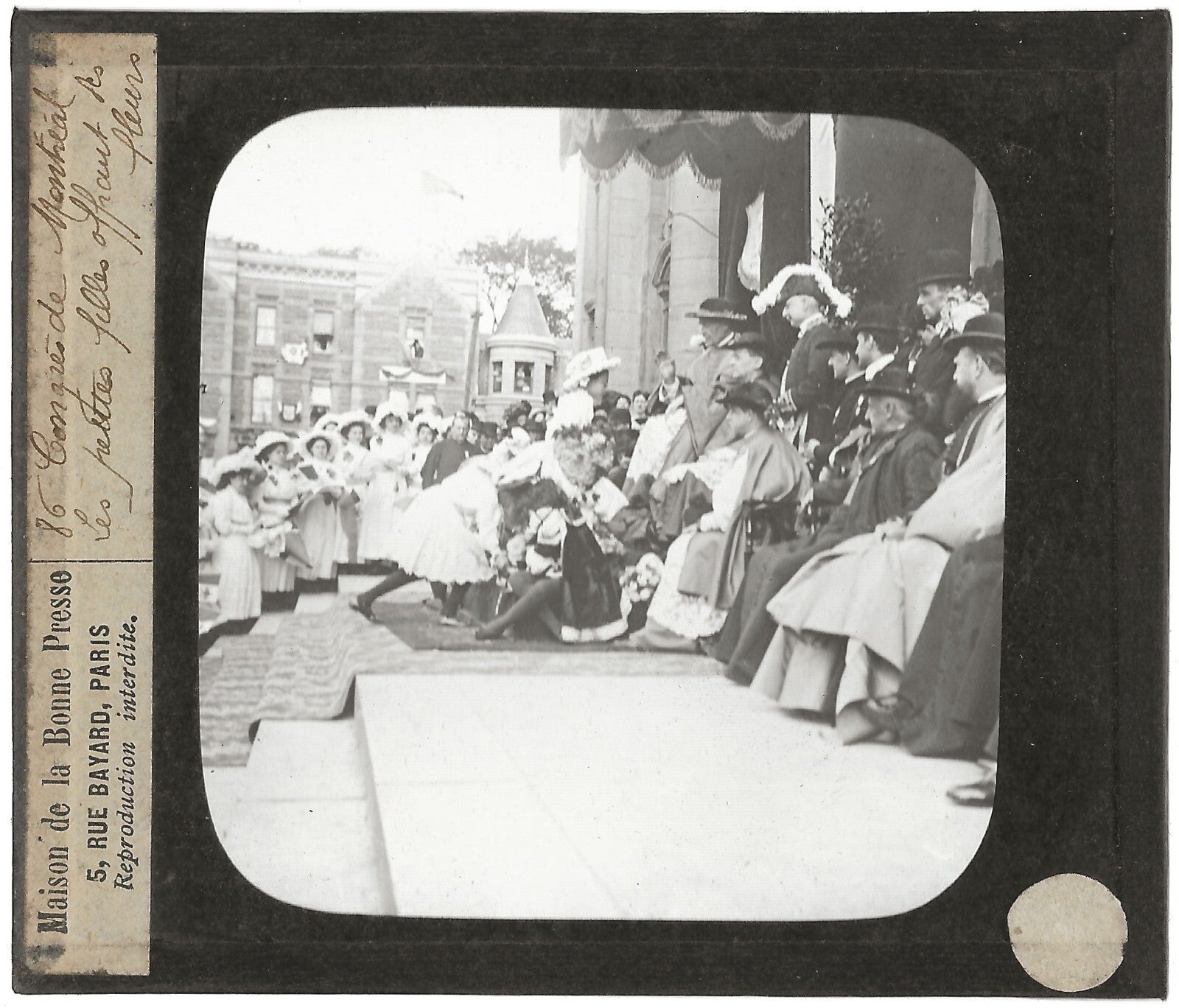 Canada, Congrès Montréal, photo ancienne plaque de verre, positif 8,5x10 cm