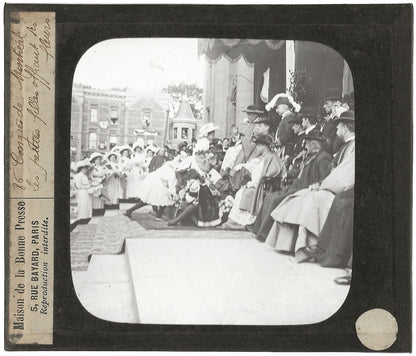 Canada, Congrès Montréal, photo ancienne plaque de verre, positif 8,5x10 cm