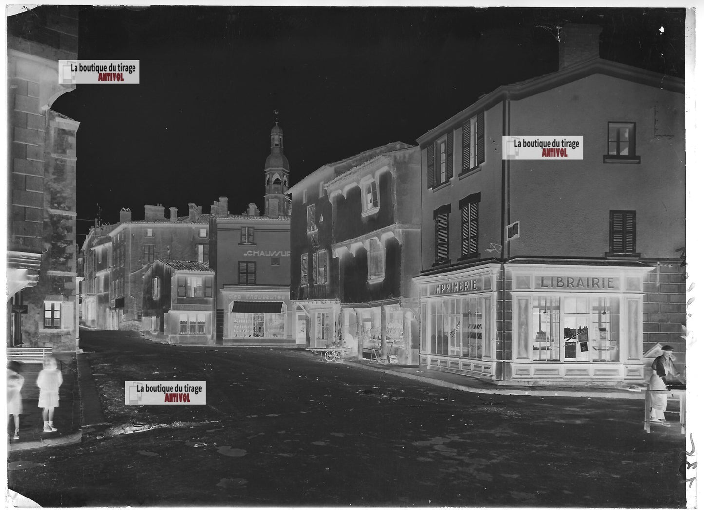 Billom Auvergne, France, photos plaque de verre, lot de 5 négatifs 13x18 cm