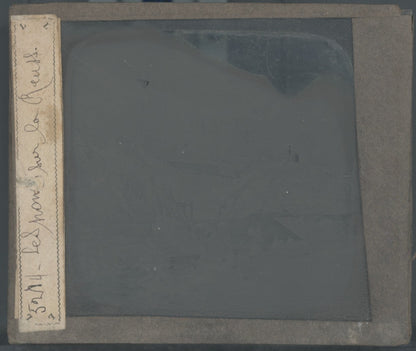 Wassen, Suisse, montagne, photo plaque verre, noir & blanc, positif 8,5x10 cm