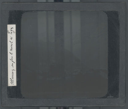 Mürren, Suisse, montagne, photo plaque verre, noir & blanc, positif 8,5x10 cm