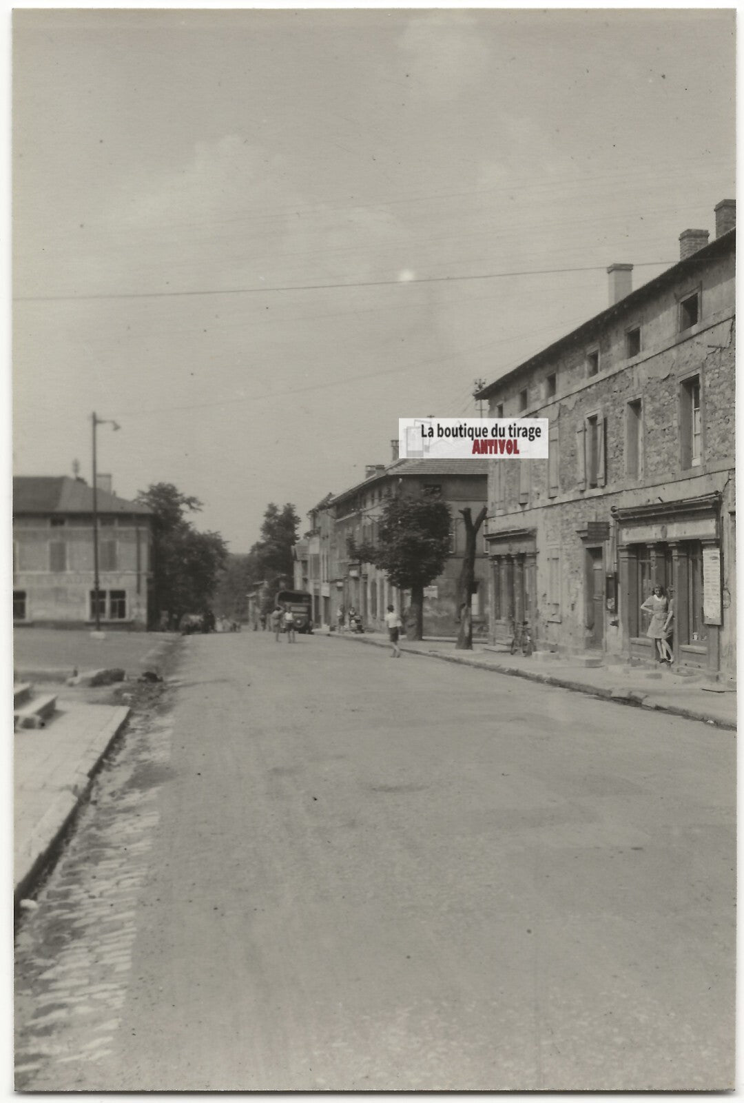Plaque verre photo ancienne négatif noir et blanc 13x18 cm Stiring-Wendel France
