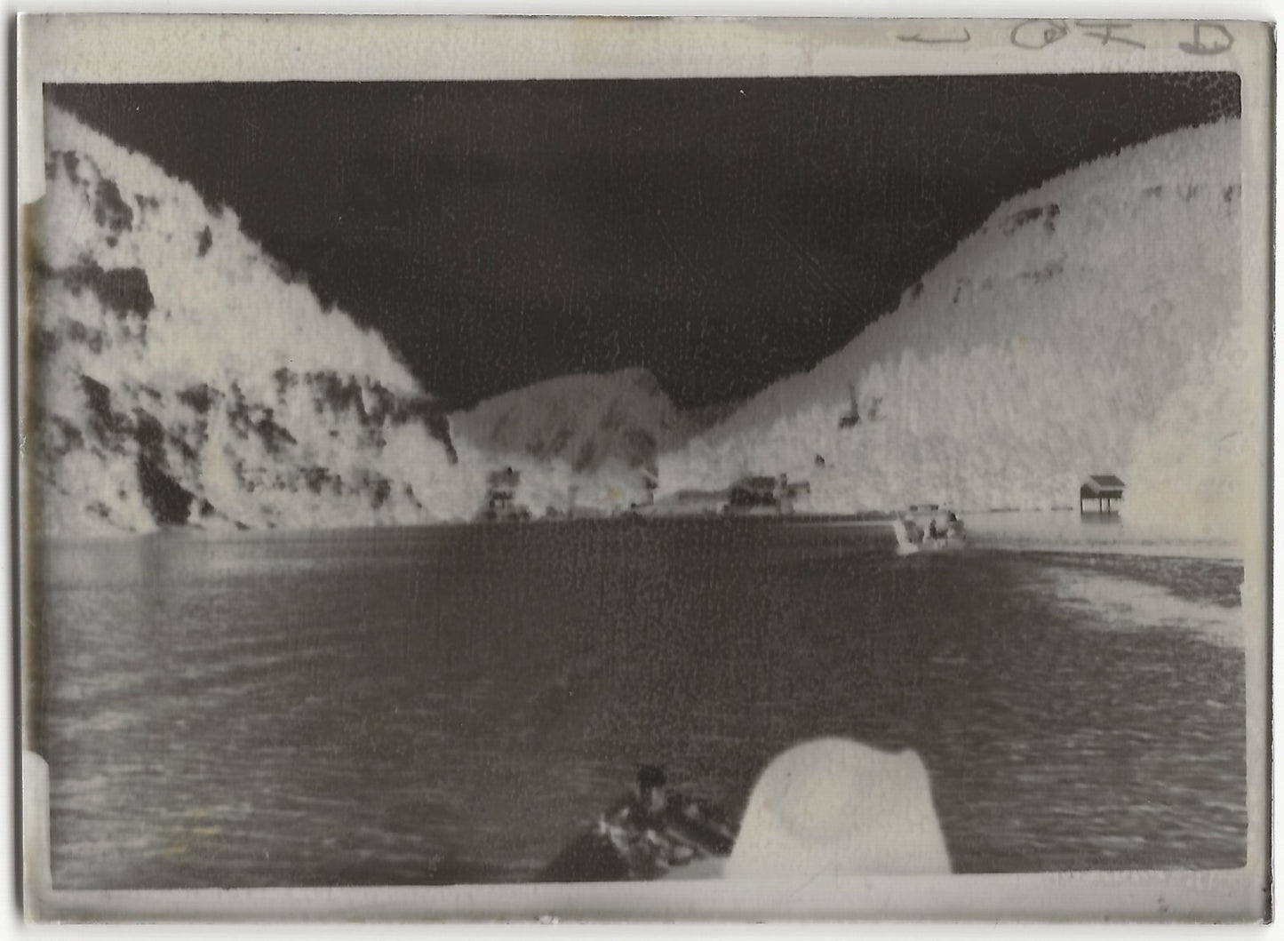 Doubs, bassin du Saut, Plaque verre photo, négatif ancien noir & blanc 6x9 cm