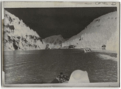 Doubs, bassin du Saut, Plaque verre photo, négatif ancien noir & blanc 6x9 cm