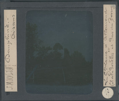 Vallée de l’Oisans, photo J. Moulin, plaque verre, couleur, positif 8,5x10 cm