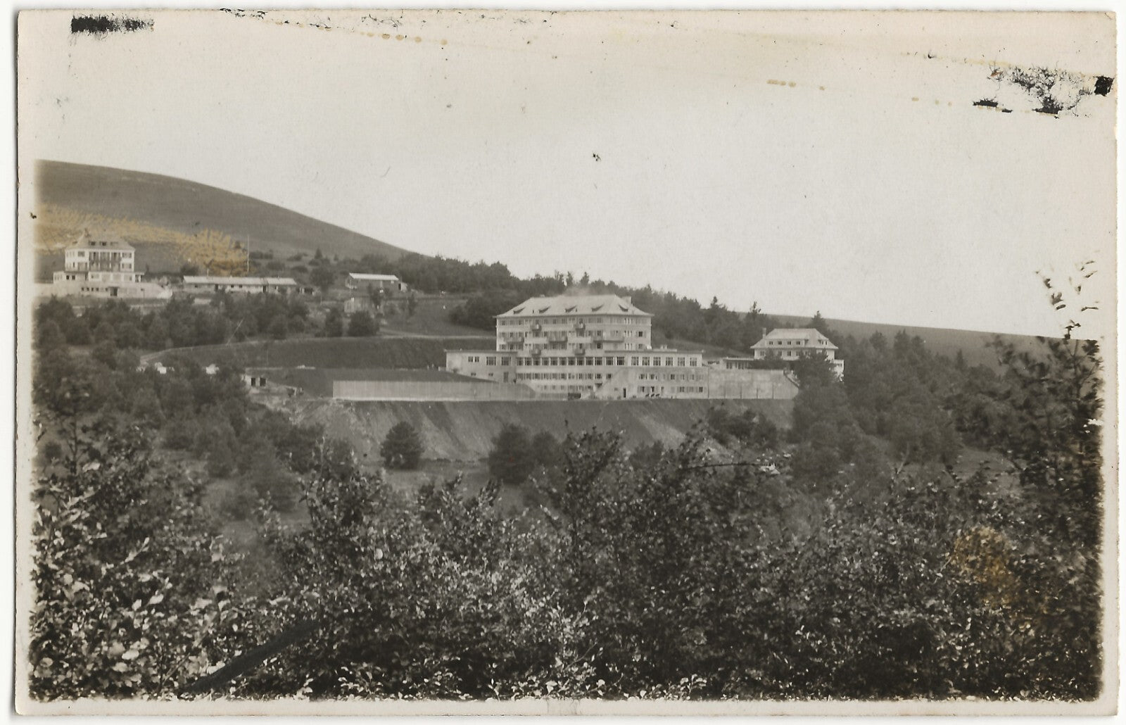 Plaque verre photo, négatif noir & blanc 9x14 cm, Le Markstein, Oderen, Vosges