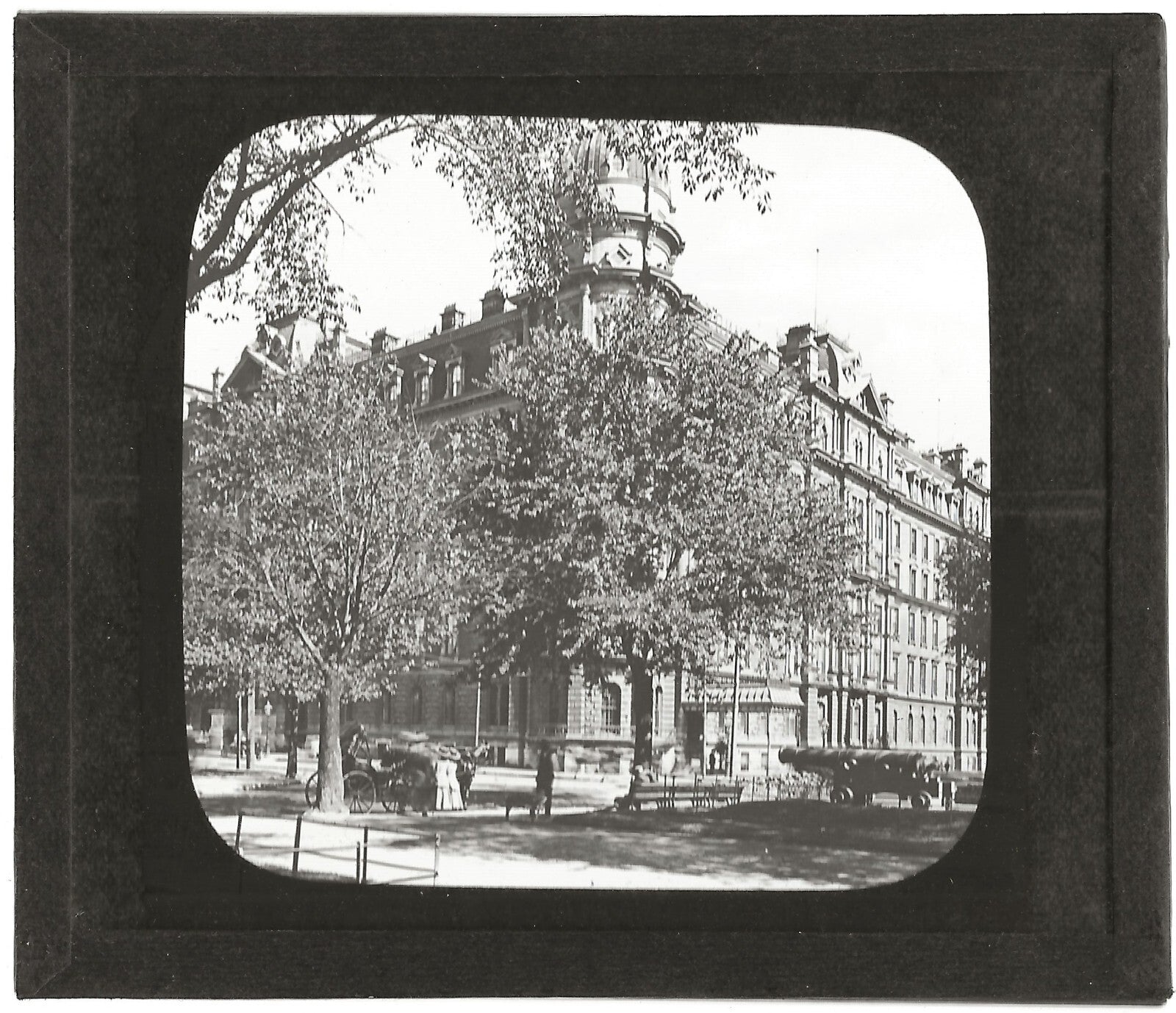 Hôtel Windsor Montréal, Canada, photo ancienne plaque verre, positif 8,5x10 cm