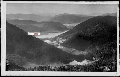 Plaque verre photo négatif noir & blanc 09x14 cm, Gérardmer, Vallée des Lacs