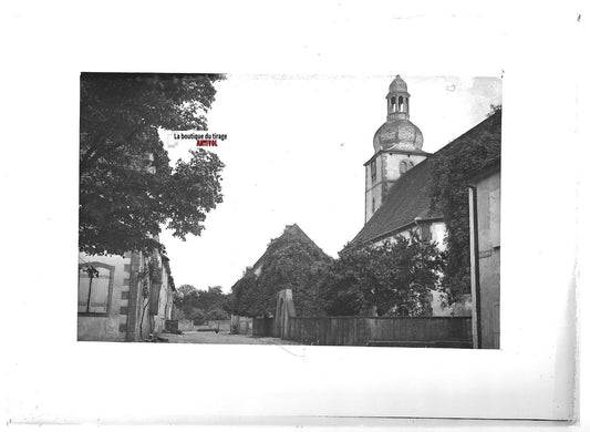 Plaque verre photo ancienne positif noir & blanc 13x18 cm Sarre-Union Bas-Rhin