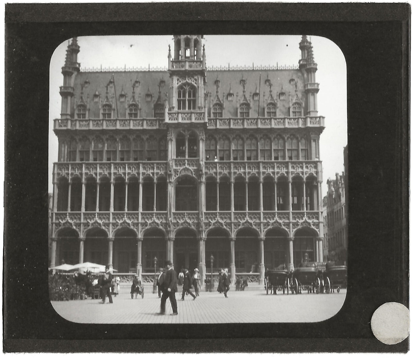 Bruxelles, La Maison du Roi, Belgique, photo plaque de verre, positif 8,5x10 cm