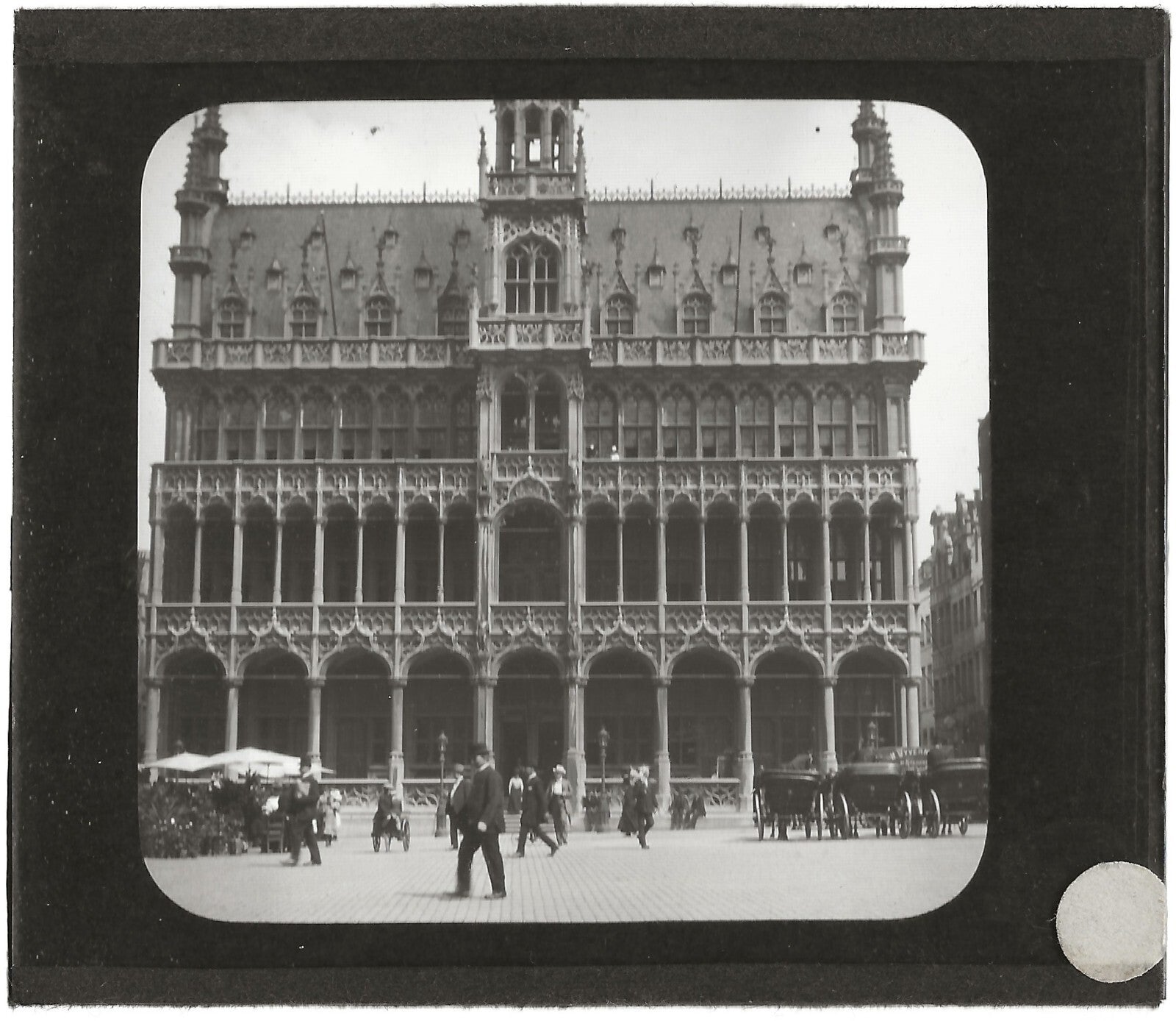 Bruxelles, La Maison du Roi, Belgique, photo plaque de verre, positif 8,5x10 cm
