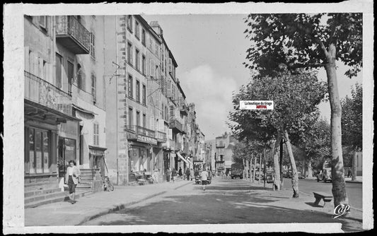 Clermont-Ferrand, Trudaine, Plaque verre, photo négatif noir & blanc 9x14 cm