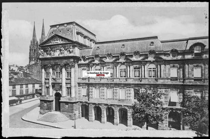 Plaque verre, photo négatif noir & blanc 9x14 cm, Clermont-Ferrand, Préfecture