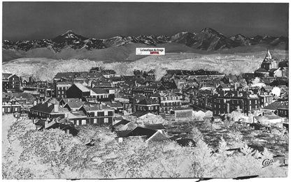 Tarbes, Pyrénées, Plaque verre photo ancienne, négatif noir & blanc 10x15 cm