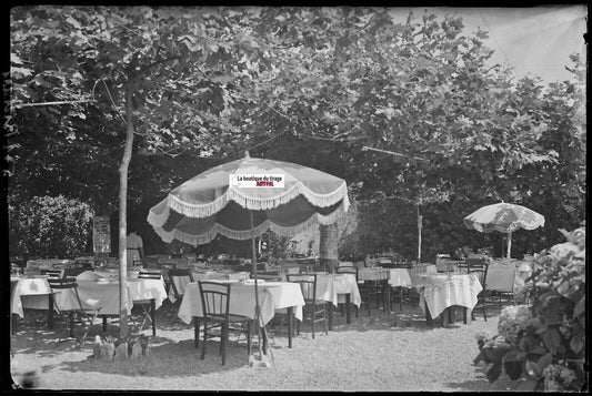 Bidart, hôtel des Pyrénées, Plaque verre photo, négatif noir & blanc 10x15 cm