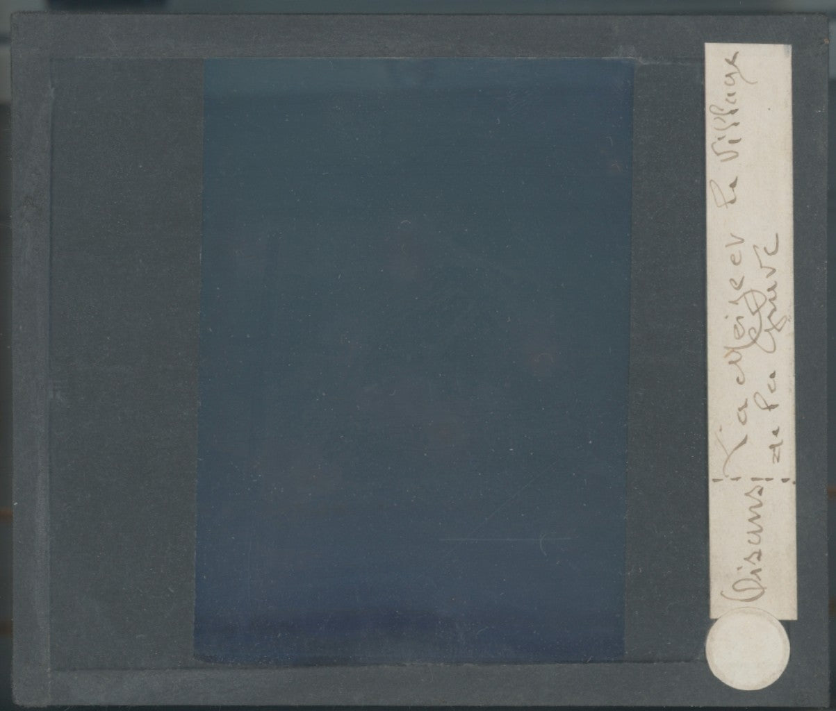 La Grave et la Meije, photo montagne, plaque verre, couleur, positif 8,5x10 cm