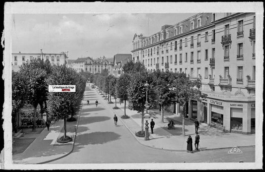 Plaque verre photo négatif 9x14 cm, Vittel, Ambroise Bouloumié, Vosges, France