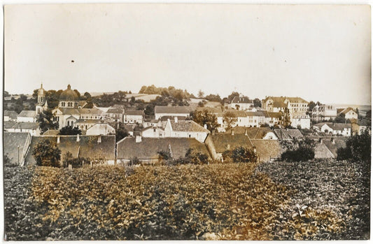 Creutzwald Moselle, photographie ancienne, sépia, papier 9x14 cm