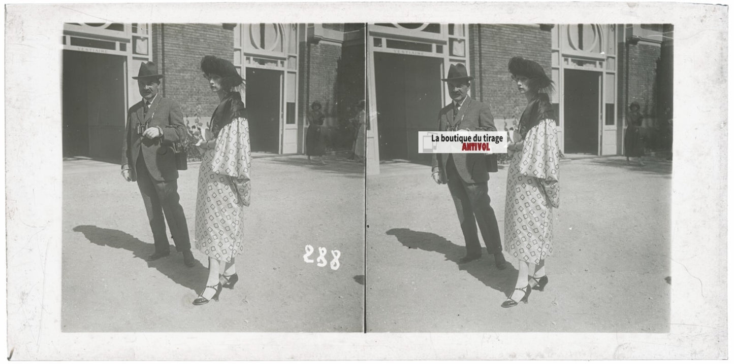 Hippodrome de Longchamp, Paris, stéréoscopie plaque verre, positif 8,5x17 cm