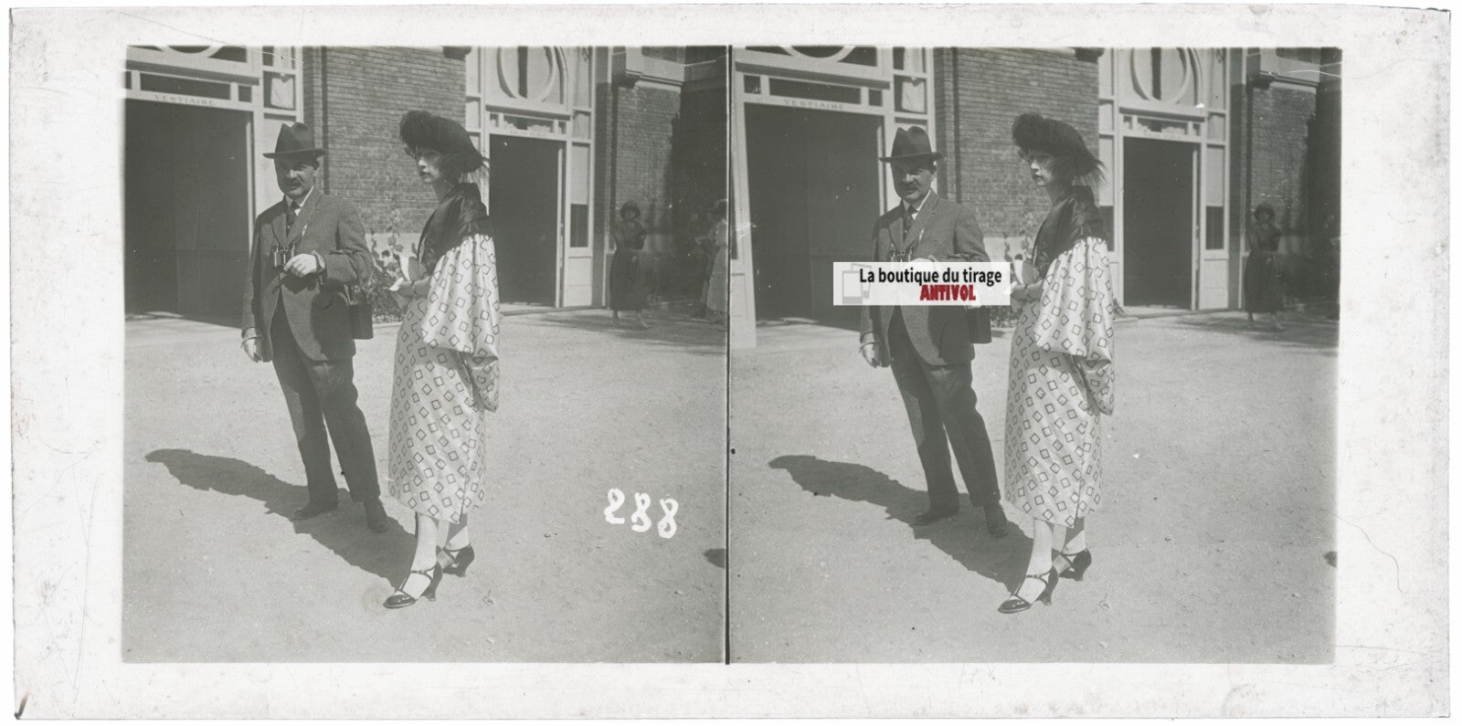 Hippodrome de Longchamp, Paris, stéréoscopie plaque verre, positif 8,5x17 cm