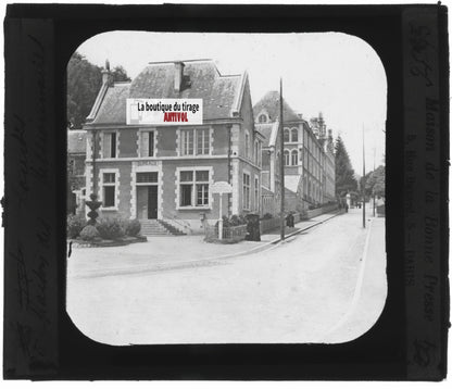 Hautes-Pyrénées, Lourdes, photo plaque verre, noir et blanc, positif 8,5x10 cm