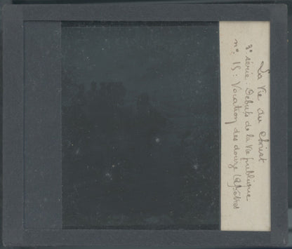 La Vocation des Apôtres, photo plaque verre, noir & blanc, positif 8,5x10 cm