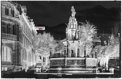 Plaque verre, photo négatif noir & blanc 9x14 cm, Clermont-Ferrand, Amboise