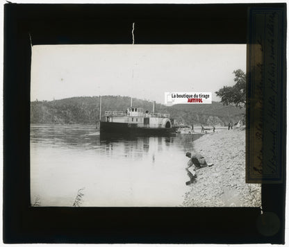 Blagovechtchensk, Sretensk, photo plaque verre, noir & blanc, positif 8,5x10 cm