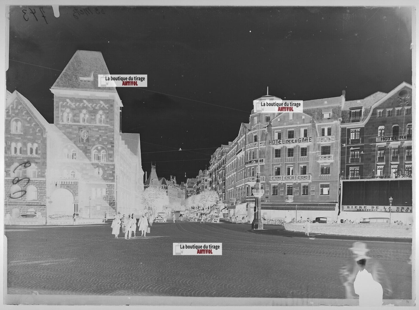 Metz Moselle Lorraine, photos plaque de verre, lot de 5 négatifs 13x18 cm