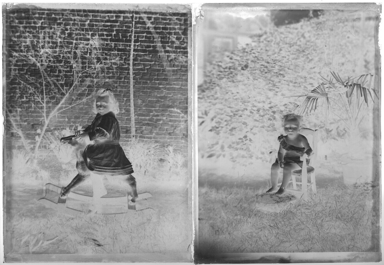 Belgique, enfants, campagne, photo plaque de verre, lot de 10 négatifs 13x18 cm