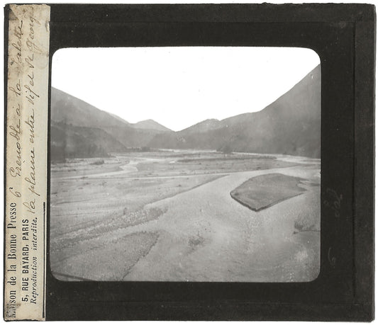 Plaine Vif Saint-Georges-de-Commiers, photo plaque verre, positif 8,5x10 cm