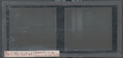 Paysage, Bir el Afou, Tunisie 1908, plaque verre stéréoscopique, positif 7x15 cm