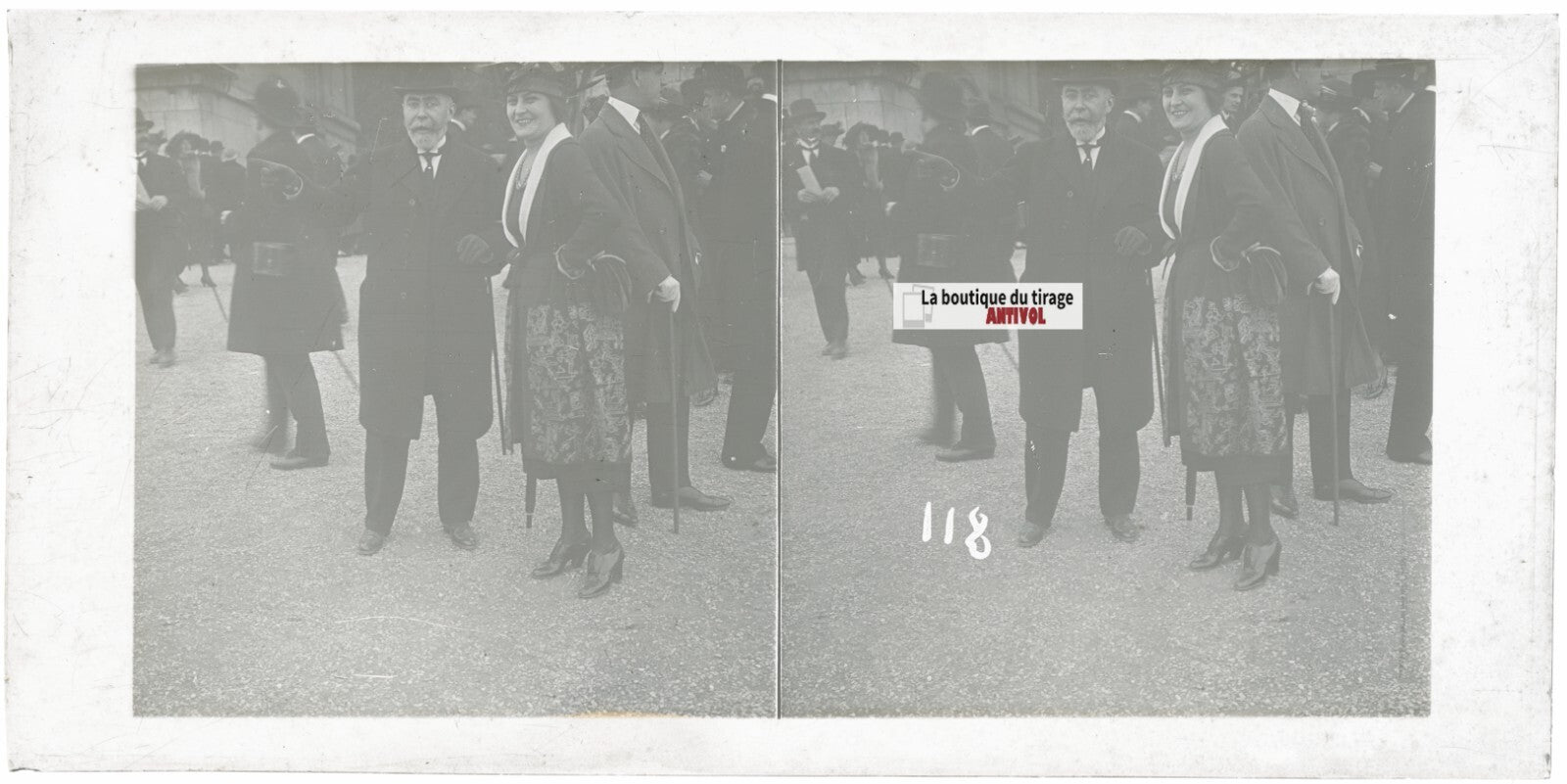 Hippodrome de Longchamp, Paris, stéréoscopie plaque verre, positif 8,5x17 cm