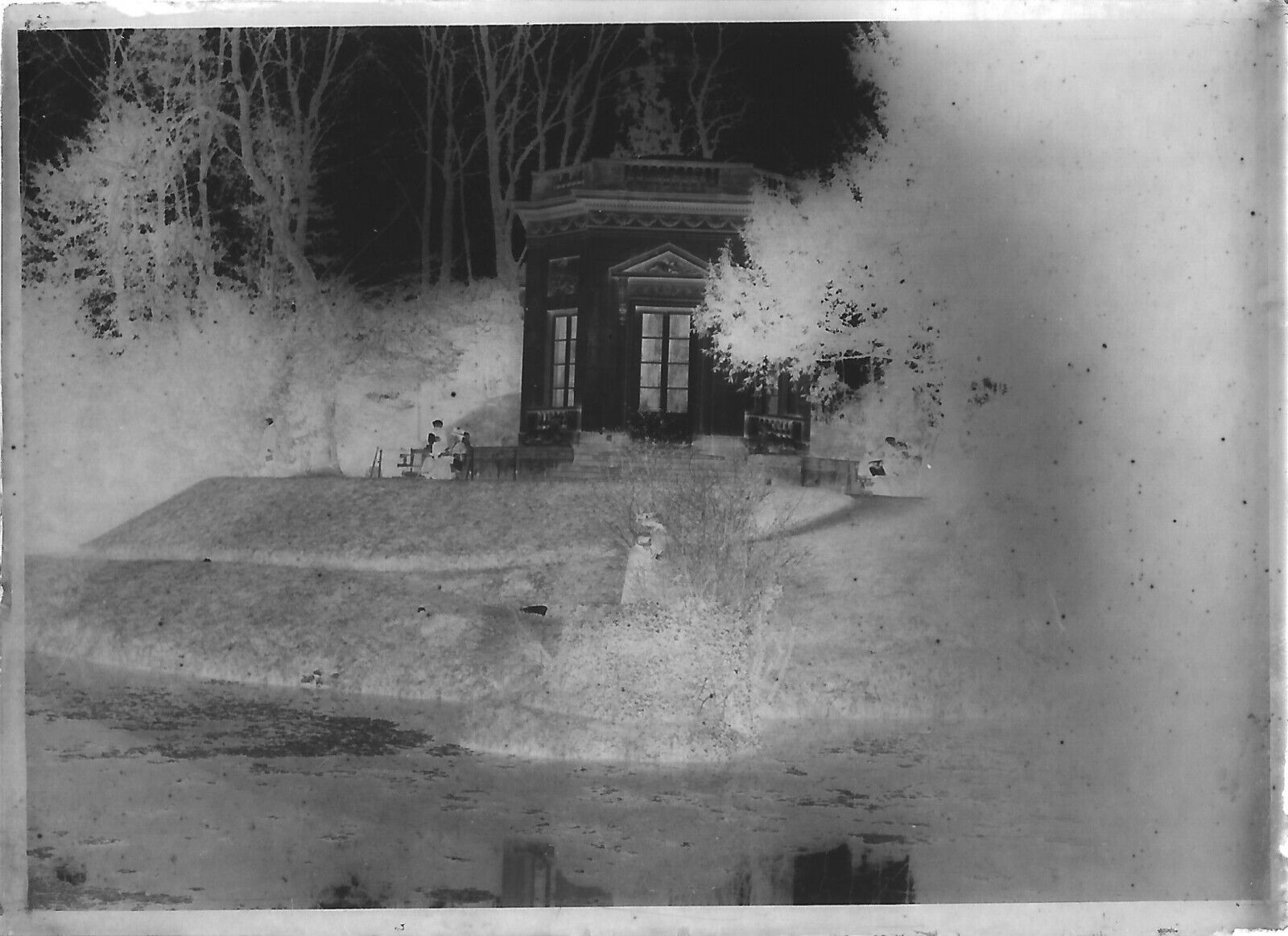 Trianon Versailles, château, photos plaque de verre, lot de 10 négatifs 6x9 cm