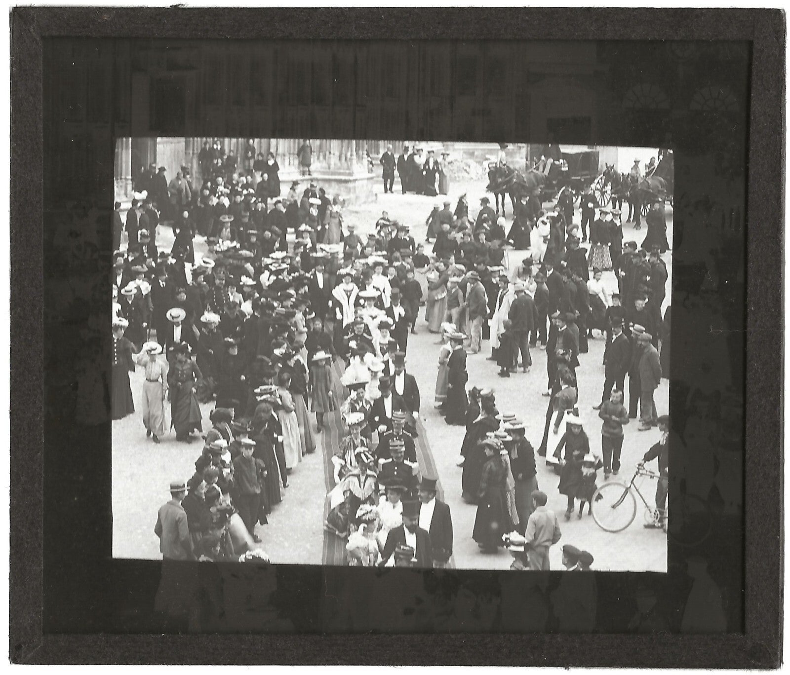 Meurthe-et-Moselle mariage, Toul, 1903, photo plaque de verre, positif 8,5x10 cm