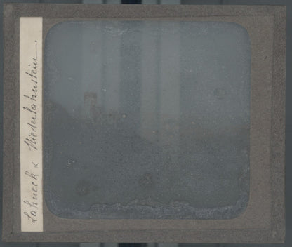Château de Berg Lahneck, photo plaque verre, noir & blanc, positif 8,5x10 cm