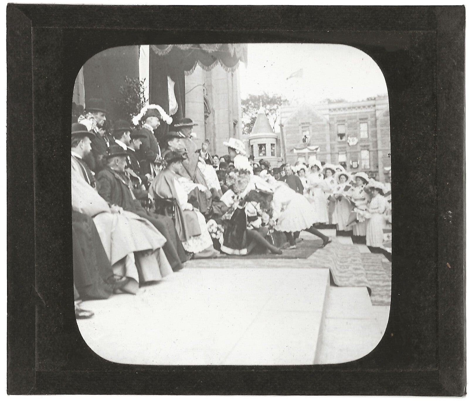 Canada, Congrès Montréal, photo ancienne plaque de verre, positif 8,5x10 cm