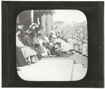 Canada, Congrès Montréal, photo ancienne plaque de verre, positif 8,5x10 cm