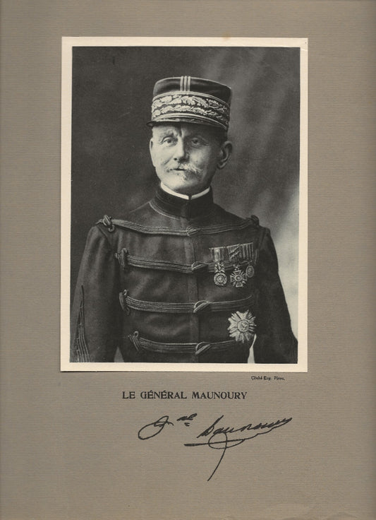 Photo ancienne, portrait militaire général Maunoury, cliché Eugène Pirou