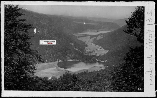 Plaque verre photo négatif noir & blanc 09x14 cm, Gérardmer, Vallée des Lacs