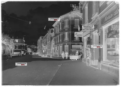 Vittel Vosges, France, photos plaque de verre, lot de 5 négatifs 13x18 cm