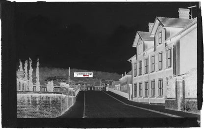 Hayange, Moselle, Plaque verre photo ancienne, négatif noir & blanc 9x14 cm