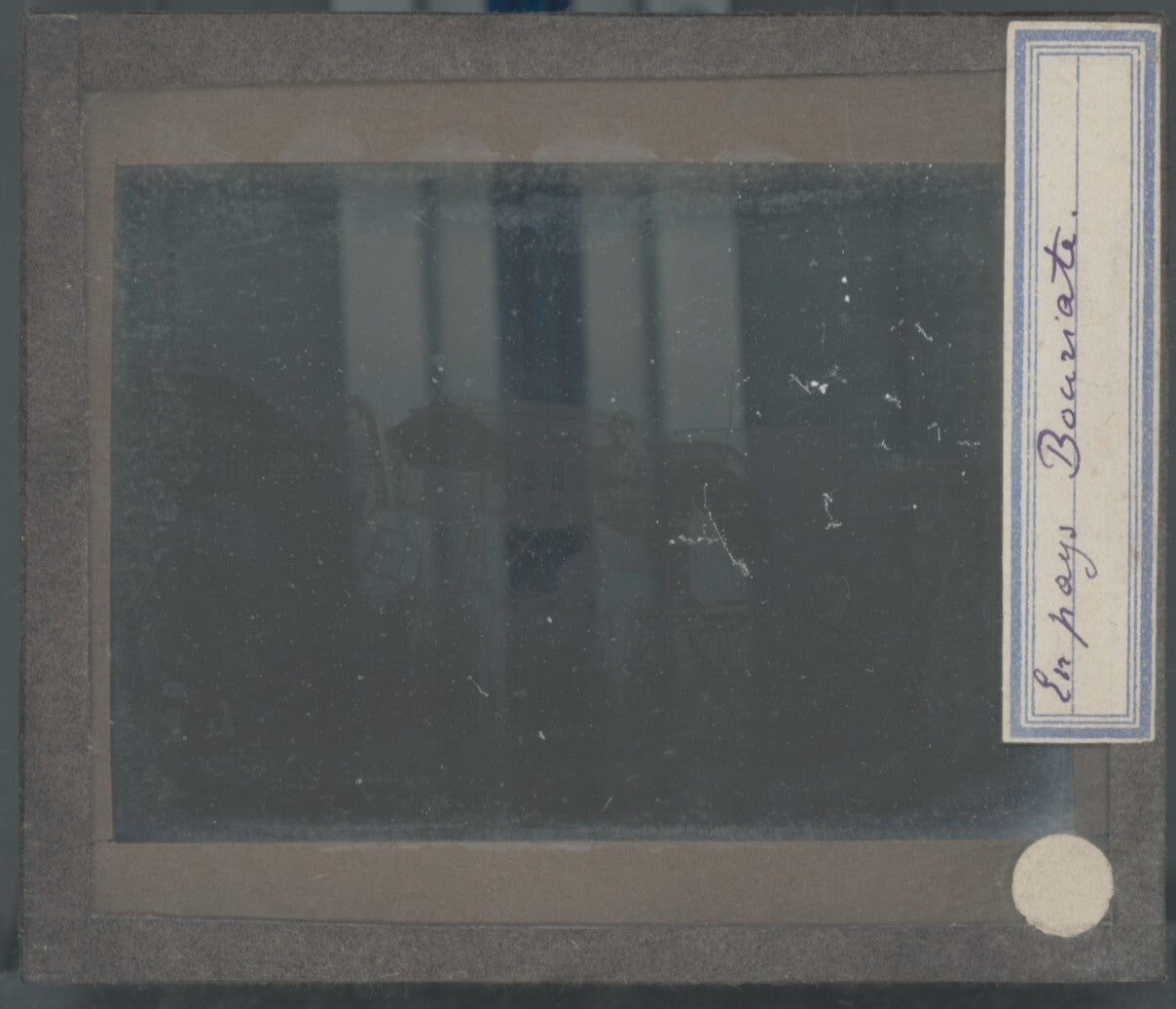 Bouriatie, Russie, photo plaque verre, noir & blanc, positif 8,5x10 cm