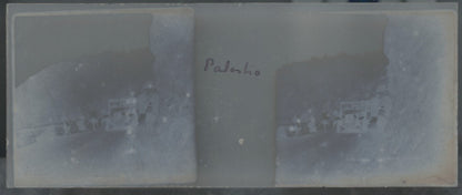 Bus, véhicule, Palestro, Plaque verre stéréo, positif noir & blanc 4,5x10,7 cm