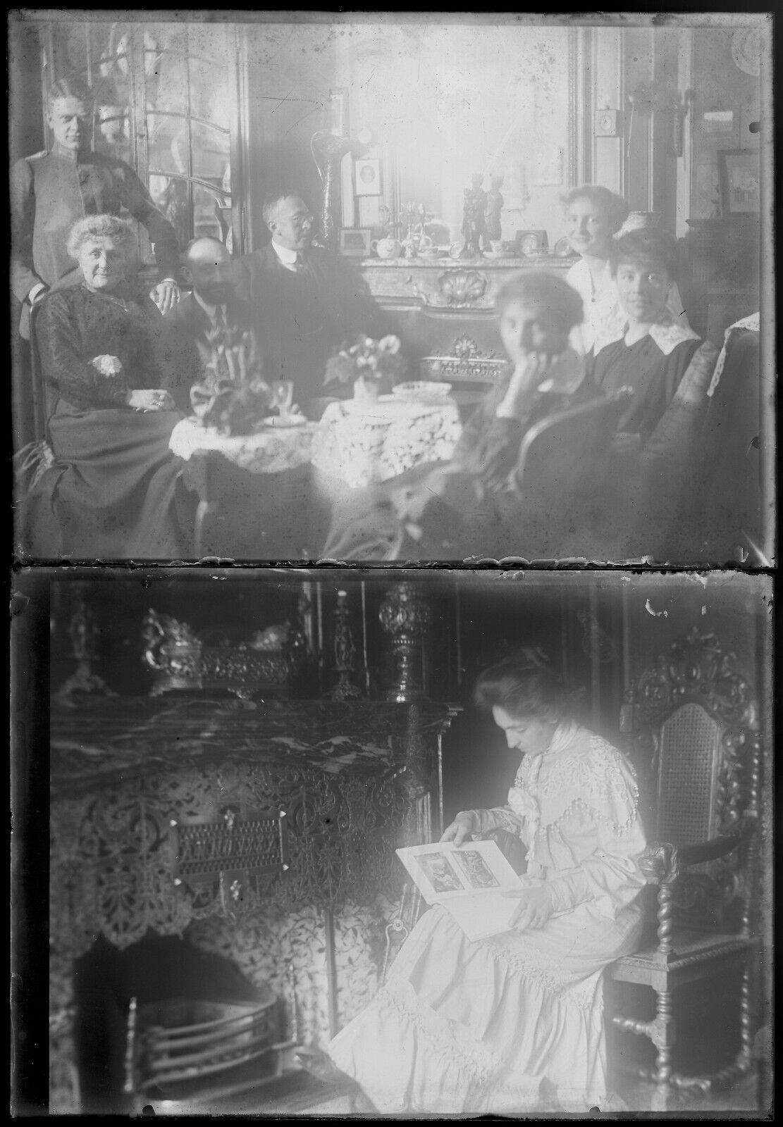 Belgique, femmes, photos anciennes plaque de verre, lot de 10 négatifs 13x18 cm