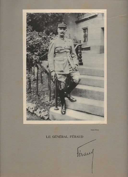 Photo ancienne, portrait militaire général Féraud, cliché Melcy, France vintage