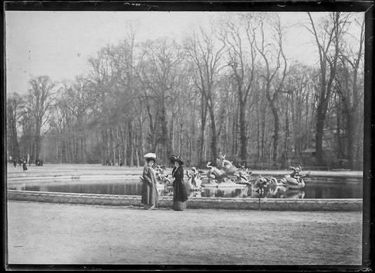 Plaque verre photo ancienne négatif 6x9 cm Trianon Versailles Parc France - La Boutique Du Tirage 